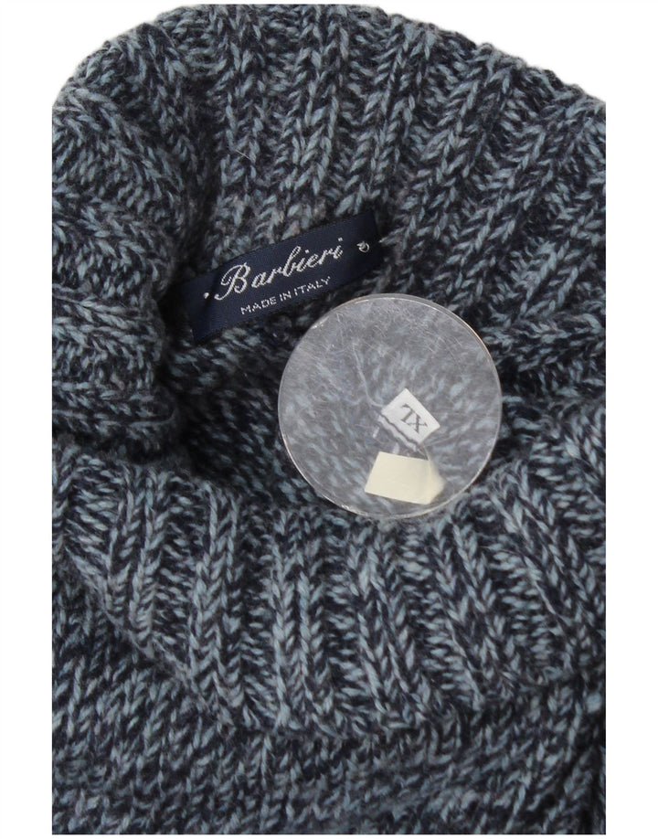 Suéter masculino Barbieri com gola redonda XL azul marinho Fair Isle