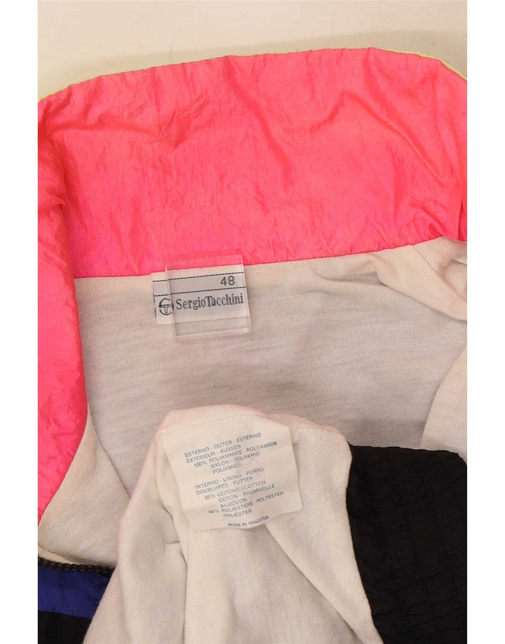 Sergio Tacchini Jaqueta feminina de treino IT 48 XL preto colorblock