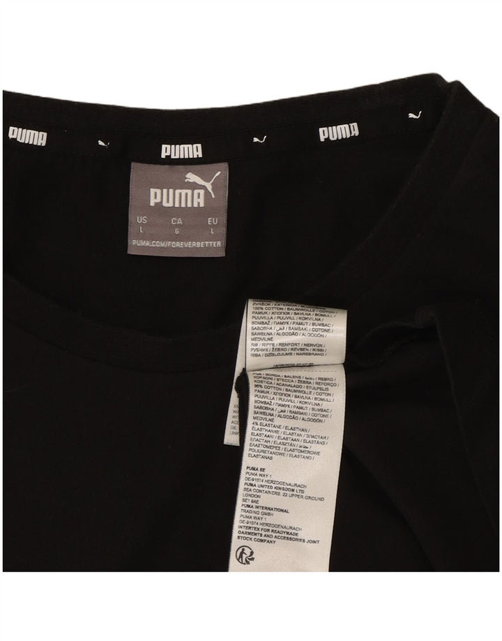 Camiseta masculina PUMA grande algodão preto