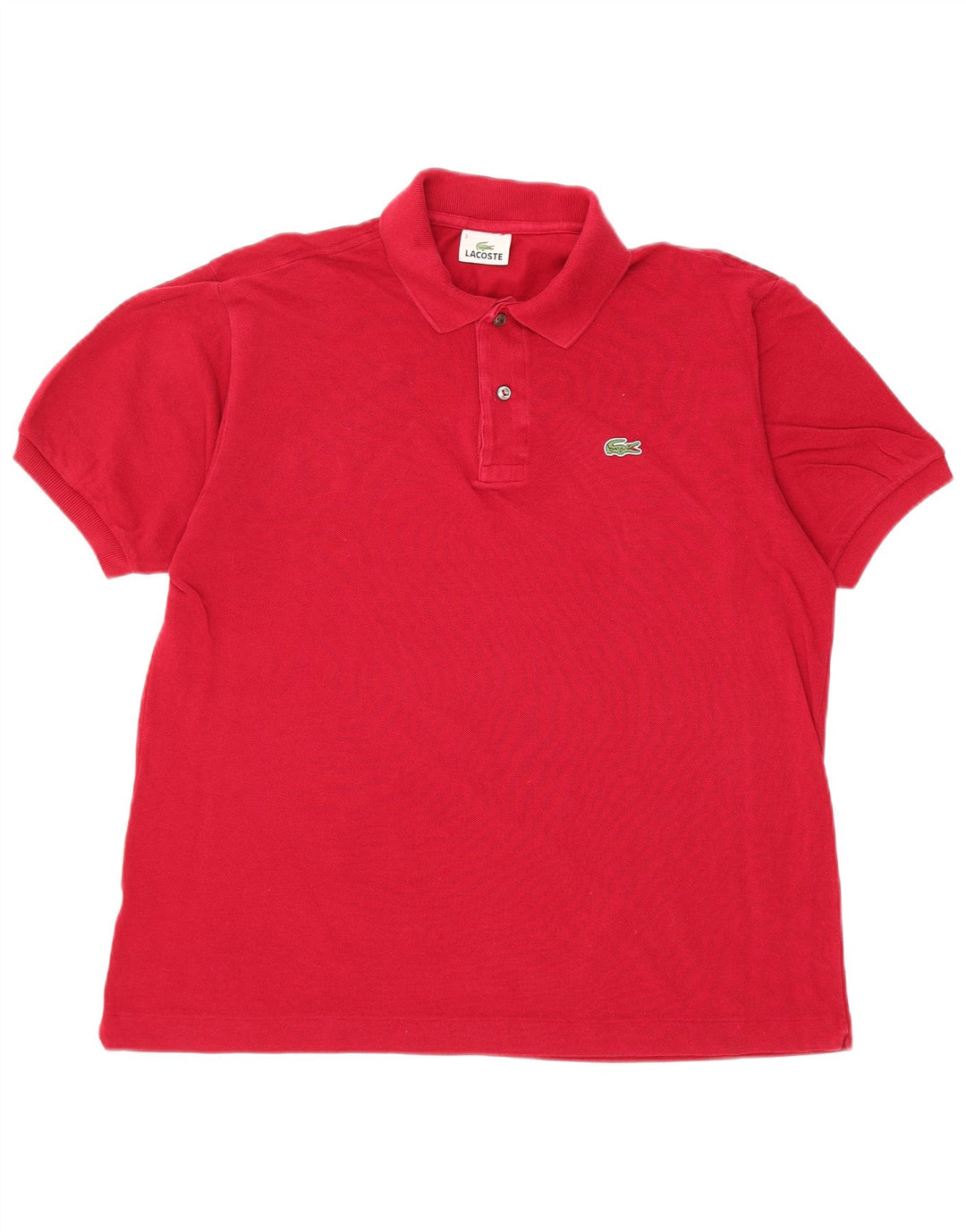Camisa polo masculina LACOSTE tamanho 5 grande algodão vermelho