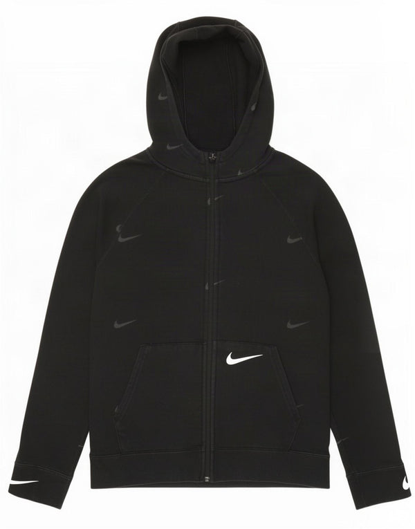Suéter Nike Boys Graphic Standard Fit Zip com capuz 13-14 anos XL preto