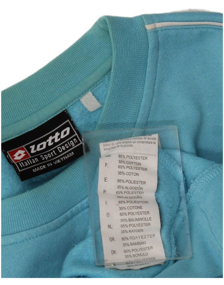 LOTTO moletom masculino gráfico jumper médio azul poliéster