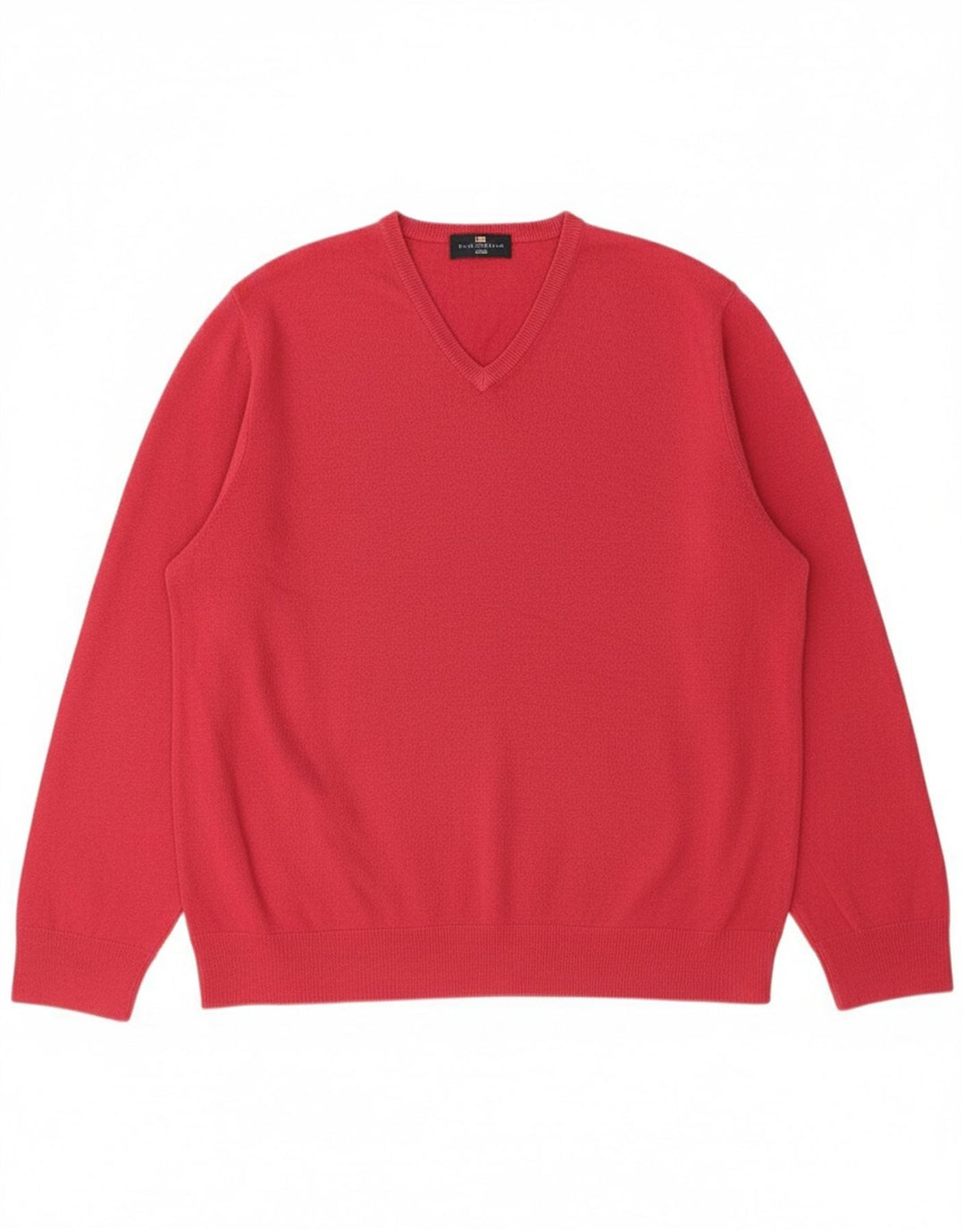 Suéter masculino MARKS & SPENCER Blue Harbor com decote em V XL rosa acrílico