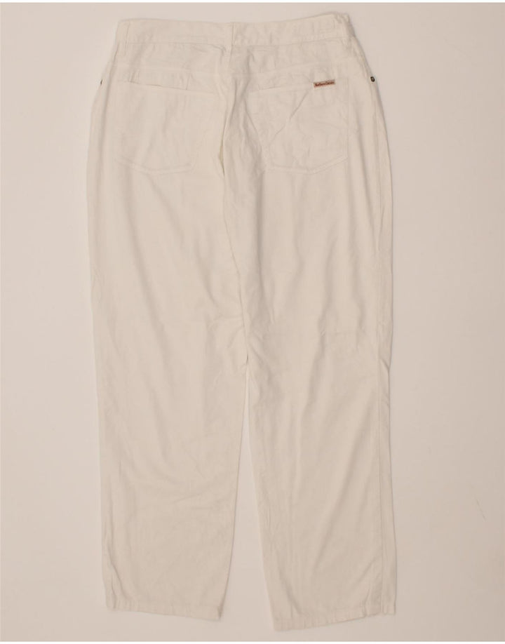 MARLBORO CLASSICS Womens Tapered Casual Trousers W34 L28 White Vintage Marlboro Classics and Second-Hand Marlboro Classics from Messina Hembry 