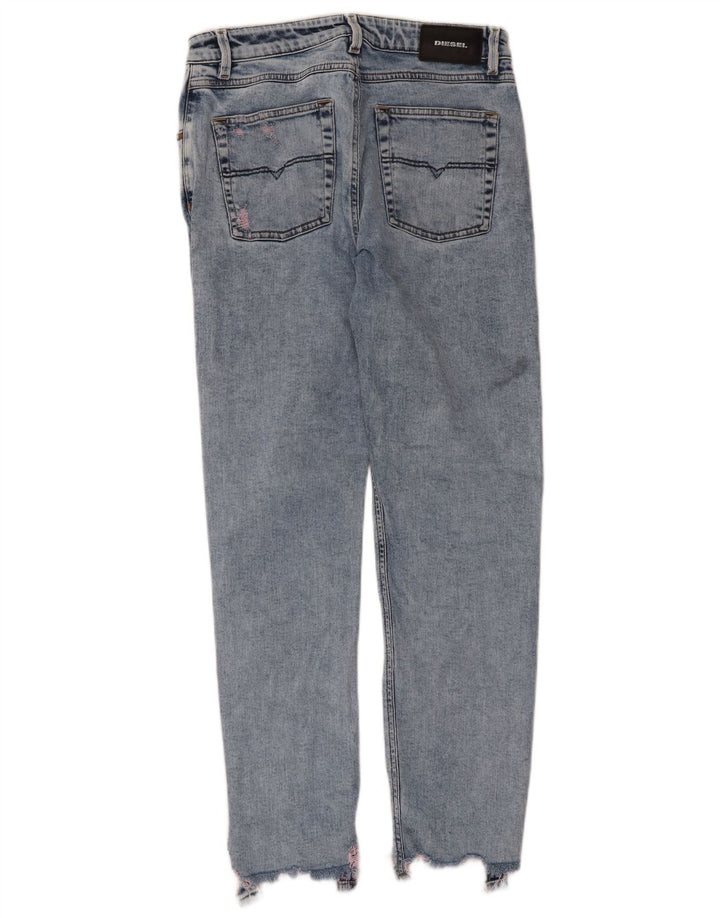 Jeans Slim Feminino Diesel W28 L28 Azul Algodão