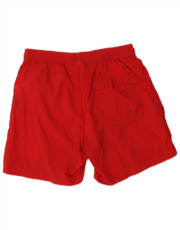 Shorts esportivos masculinos Adidas pequenos poliamida vermelha