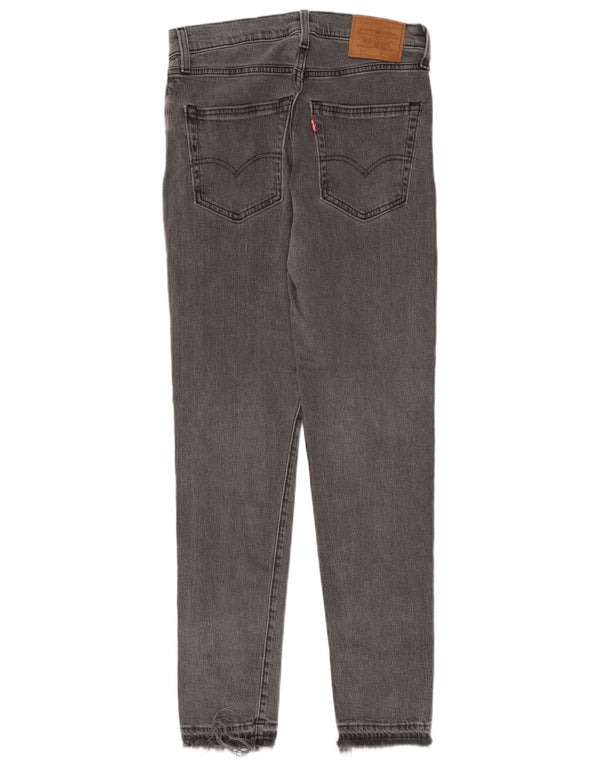 Jeans feminino Levi's 512 Slim Tapered W30 L32 algodão cinza
