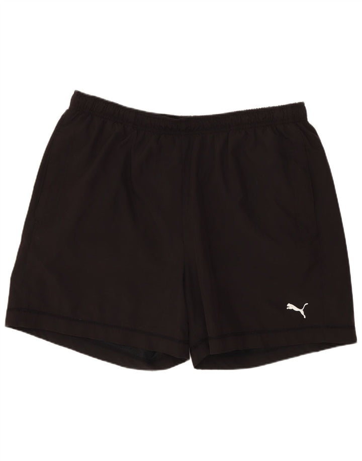 Calções de banho masculinos PUMA XL poliéster preto