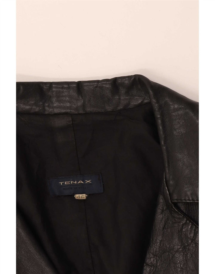 Casaco de couro feminino Tenax IT 46 grande preto
