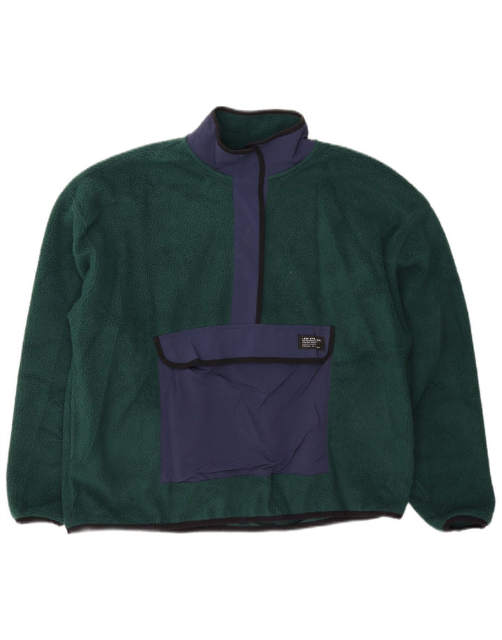 Suéter de lã oversized feminino Levi's Reino Unido 14 bloco colorido verde médio