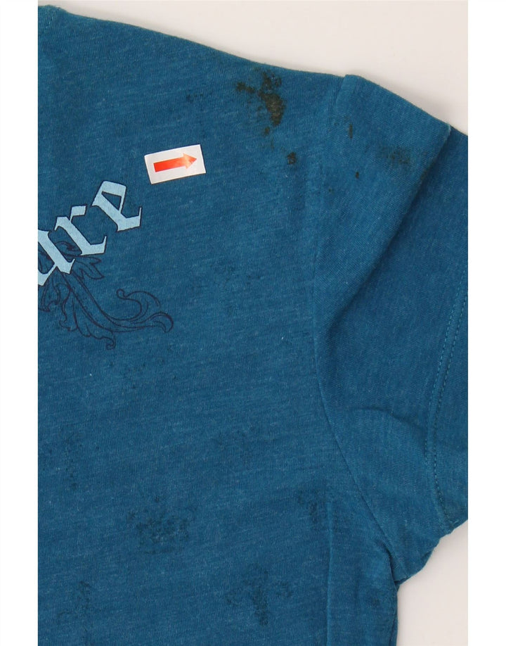 Camiseta feminina HARD ROCK CAFE San Diego com estampa gráfica Reino Unido 8 algodão azul pequeno