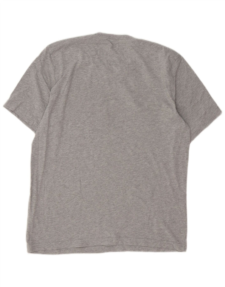 Camiseta masculina ADIDAS Top cinza médio algodão manchado