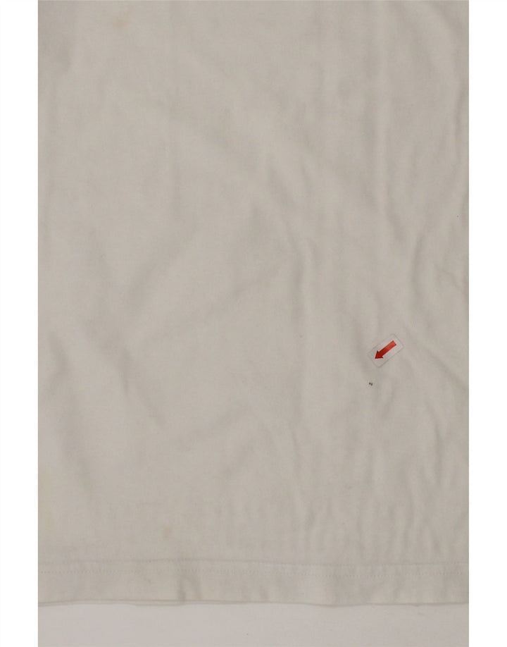 ADIDAS Boys Graphic T-Shirt Top 13-14 Years White Cotton Vintage Adidas and Second-Hand Adidas from Messina Hembry 