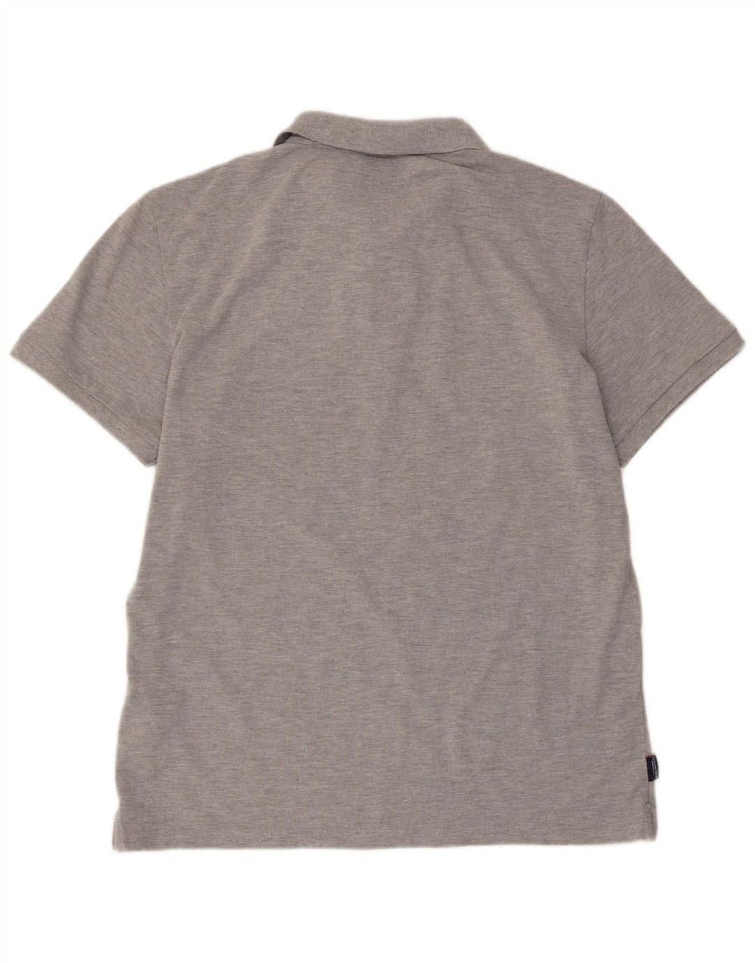 Camisa polo masculina SUPERDRY XL algodão manchado cinza