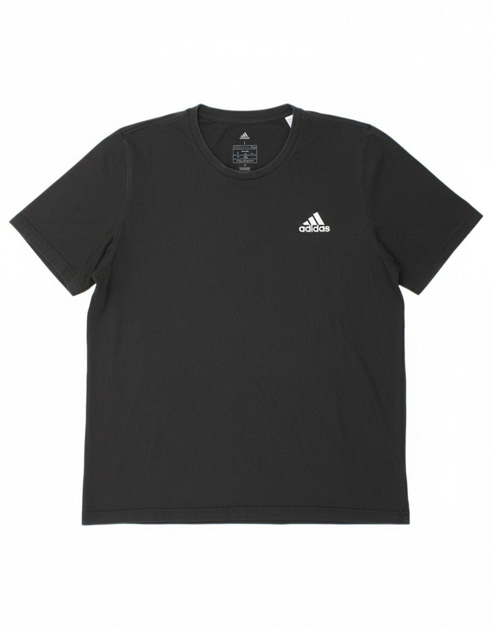 Camiseta masculina Adidas grande algodão preto