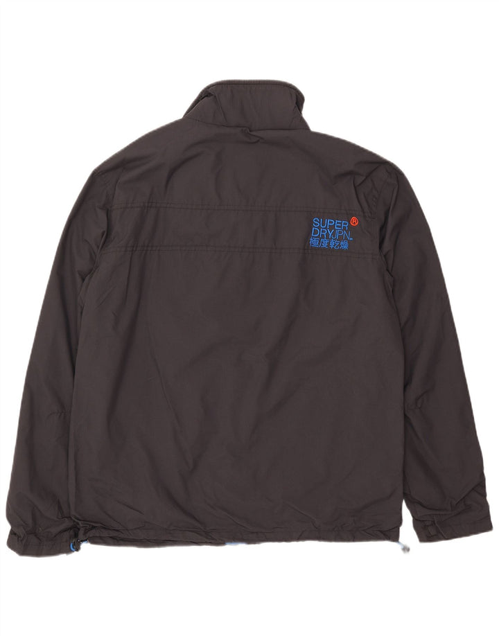 Jaqueta bomber masculina Superdry The Windhiker Graphic UK 40 grande cinza nylon