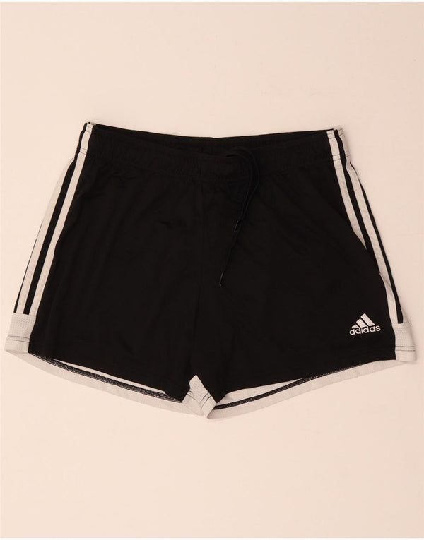 Adidas Womens Aeroready Sport Shorts UK 16/18 Grande Preto Colorblock