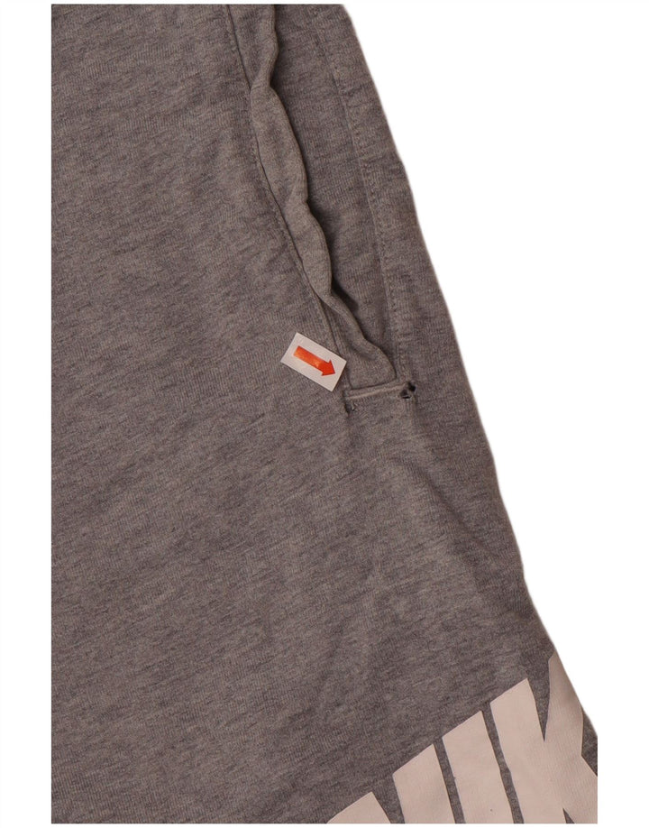 Shorts esportivos gráficos masculinos Nike médio cinza algodão