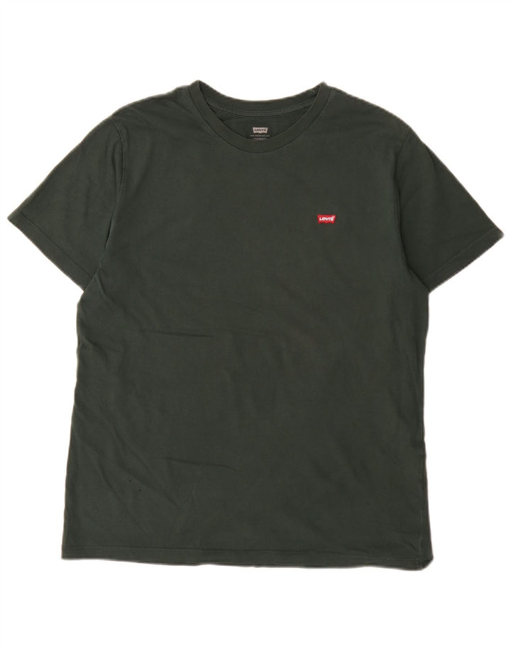 Camiseta masculina padrão Levi's Top médio algodão verde