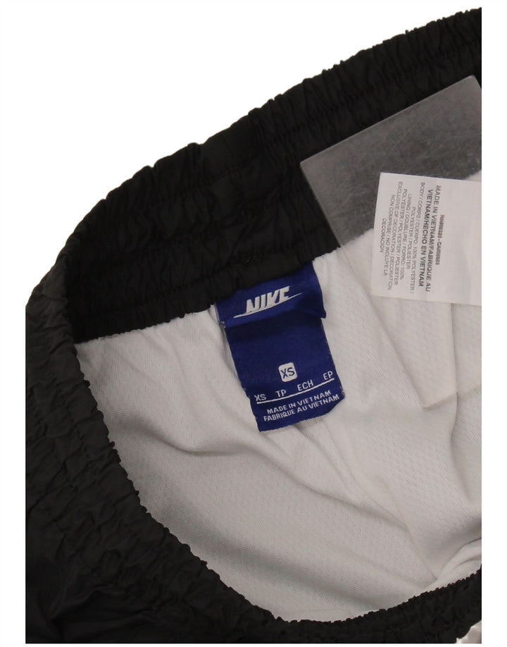 Shorts esportivos femininos NIKE UK 6 XS preto colorblock poliéster