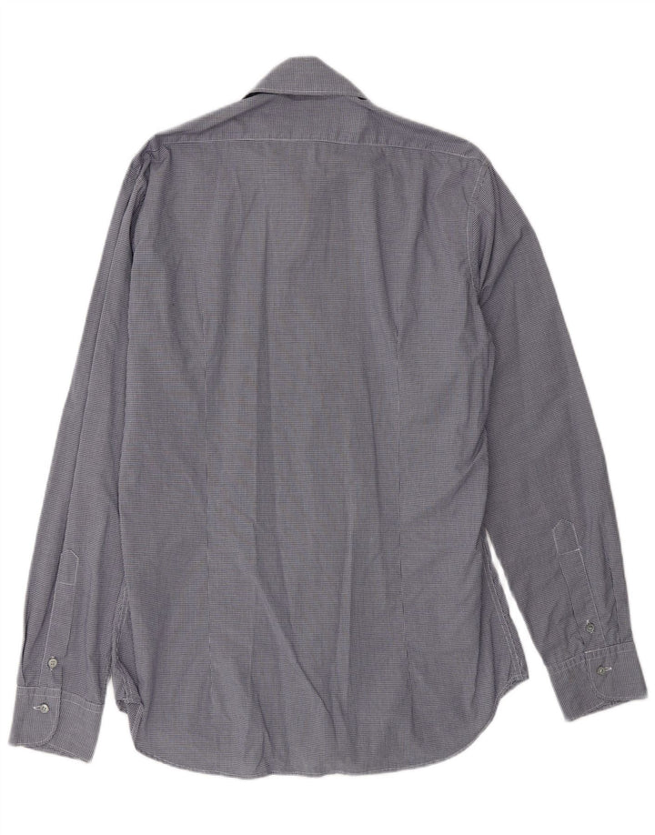 Camisa masculina SIVIGLIA tamanho 40 15 3/4 médio azul marinho guingão