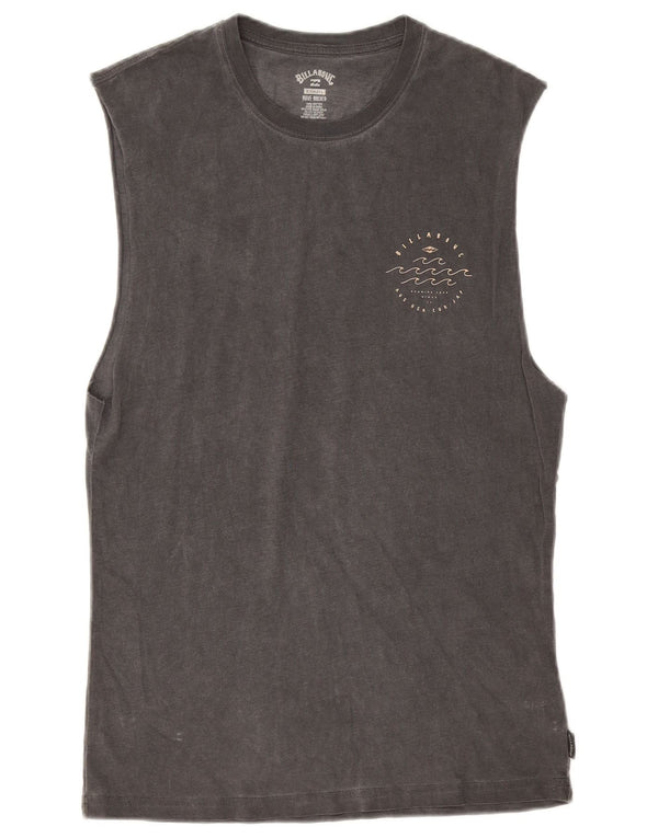 Colete gráfico masculino Billabong XS algodão cinza