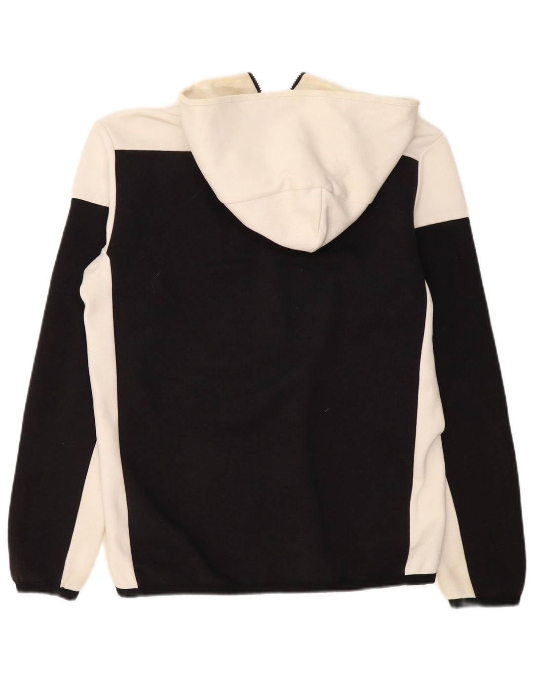 ADIDAS Mens Hooded Tracksuit Top Jacket Médio Preto Colourblock Poliéster