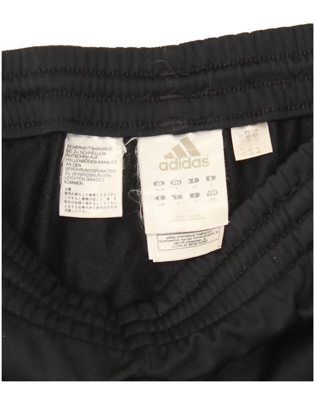 Calça de treino masculina ADIDAS grande poliéster preto