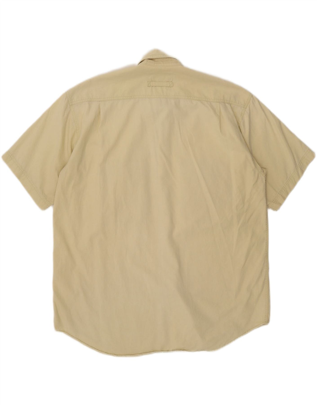 Camel Active Camisa masculina utilitária de manga curta XL algodão bege