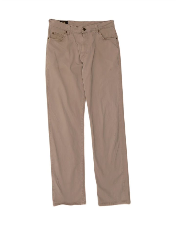 Calça casual reta masculina LEE W30 L32 bege