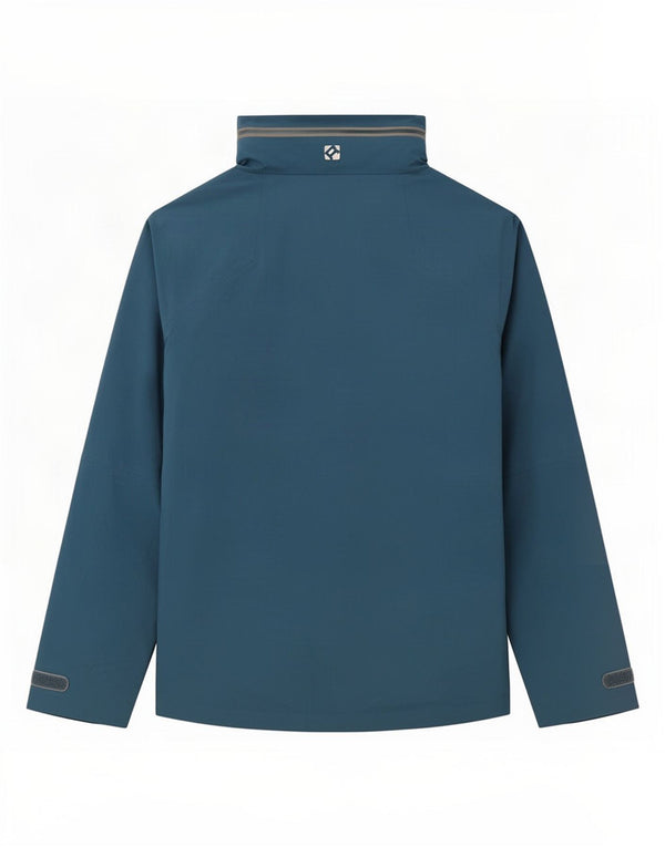 Jaqueta de chuva masculina Rohan com capuz UK 38 poliamida azul médio