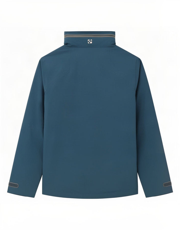 Jaqueta de chuva masculina Rohan com capuz UK 38 poliamida azul médio