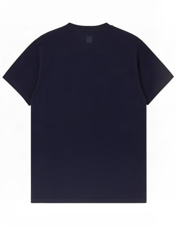 Camiseta gráfica masculina Jack Wills Top médio algodão azul marinho