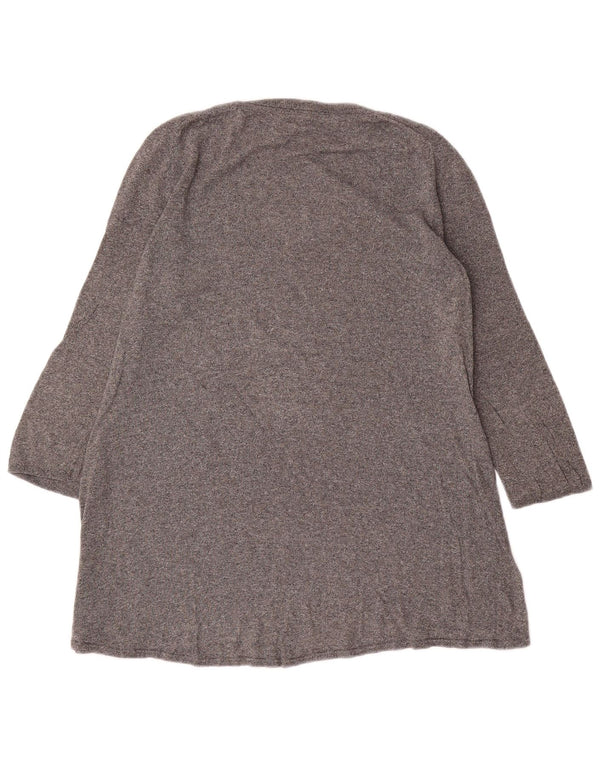 Túnica feminina Massimo Dutti manga 3/4 Reino Unido 14 grande cinza manchado