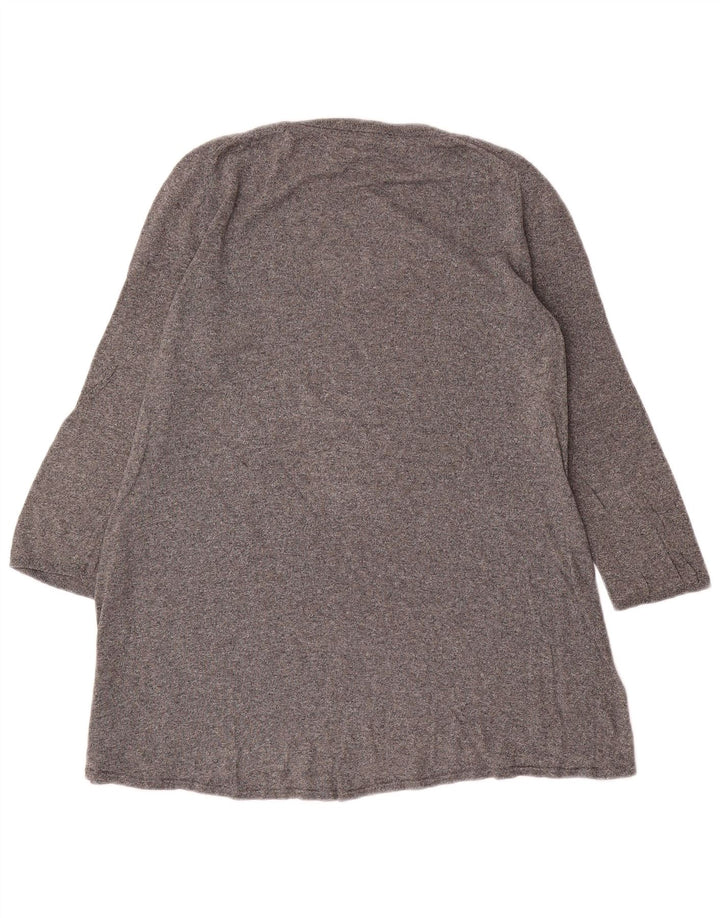 Túnica feminina Massimo Dutti manga 3/4 Reino Unido 14 grande cinza manchado