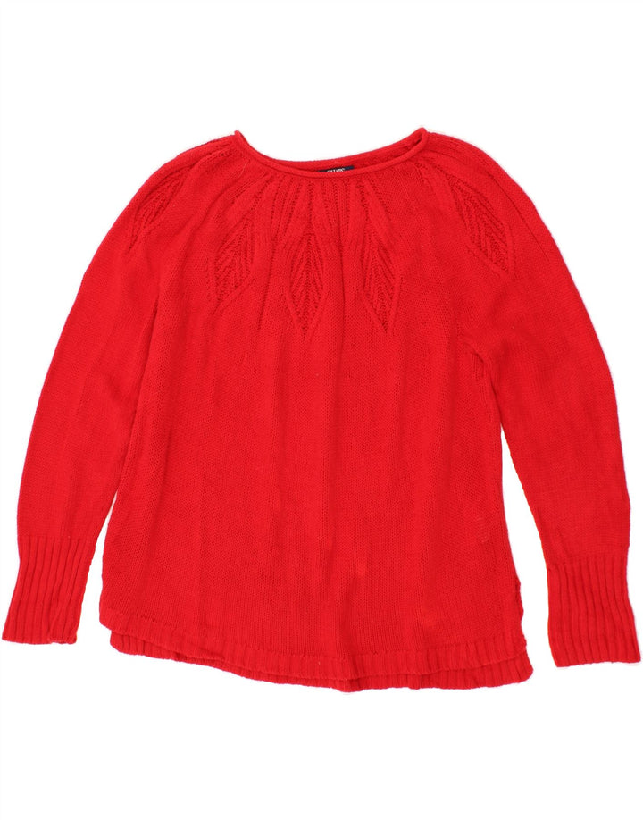 CHAPS Womens Boat Neck Jumper Sweater UK 18 XL Red Cotton Vintage Chaps and Second-Hand Chaps from Messina Hembry 