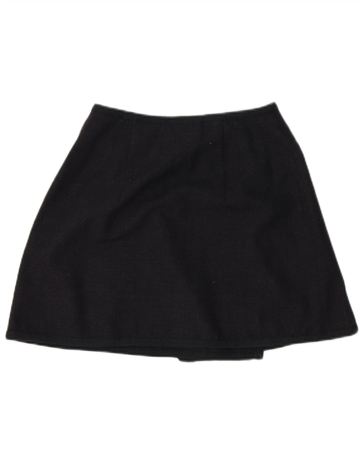 Saia envolvente feminina Seventy IT 42 médio W26 lã azul marinho