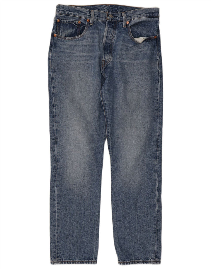 Levi's Masculino 501 Straight Jeans W30 L28 Azul Algodão
