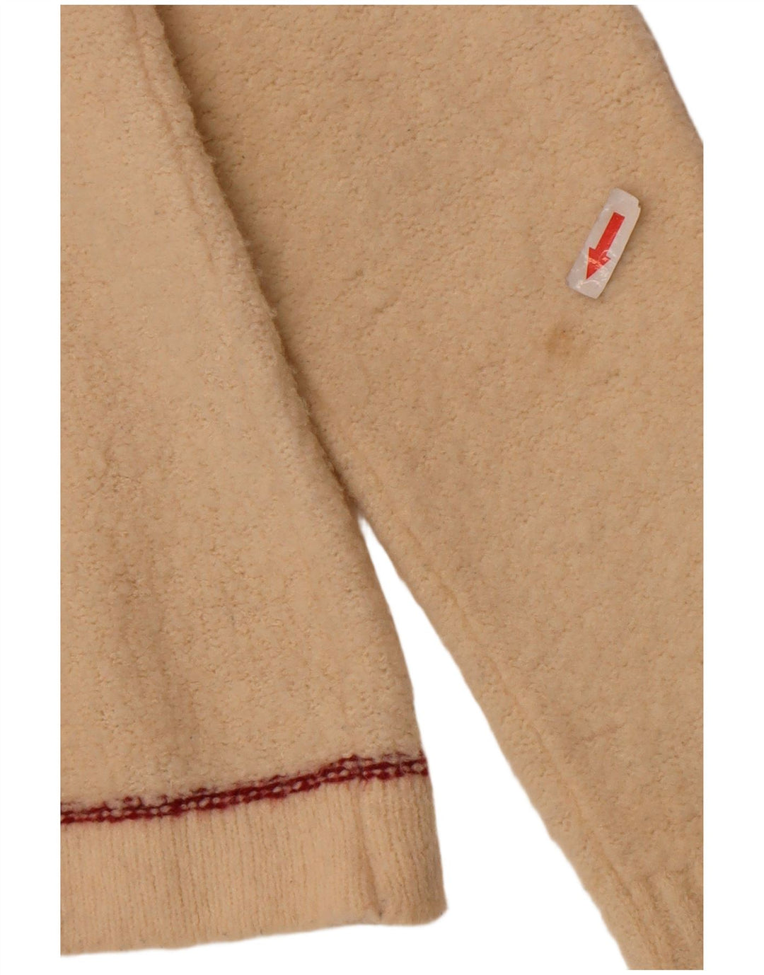 Suéter cardigã feminino Murphy & Nye UK 14 médio off white colorblock