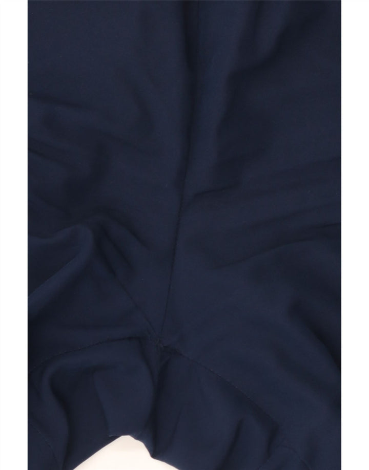 Calça de treino masculina Adidas Joggers grande poliéster azul marinho