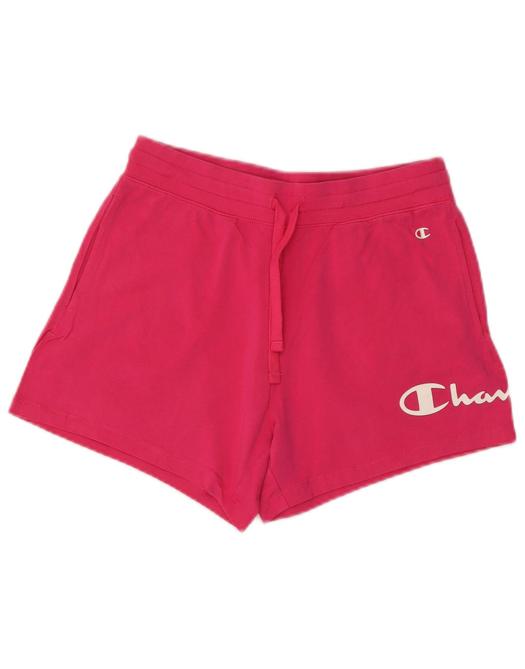 Shorts esportivos gráficos femininos Champion UK 12 rosa médio