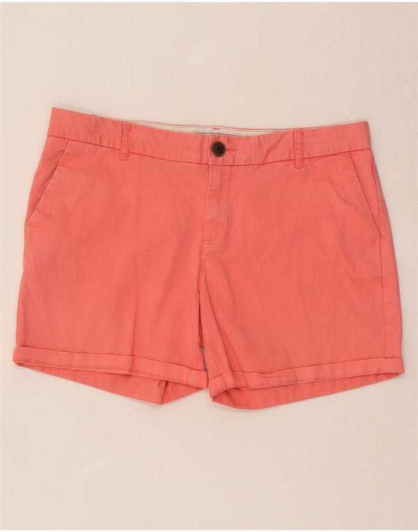 Shorts Chino Feminino Fat Face UK 14 Grande W32 Algodão Rosa