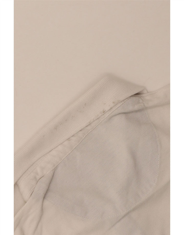 Camisa polo masculina de ajuste regular WRANGLER de algodão branco médio