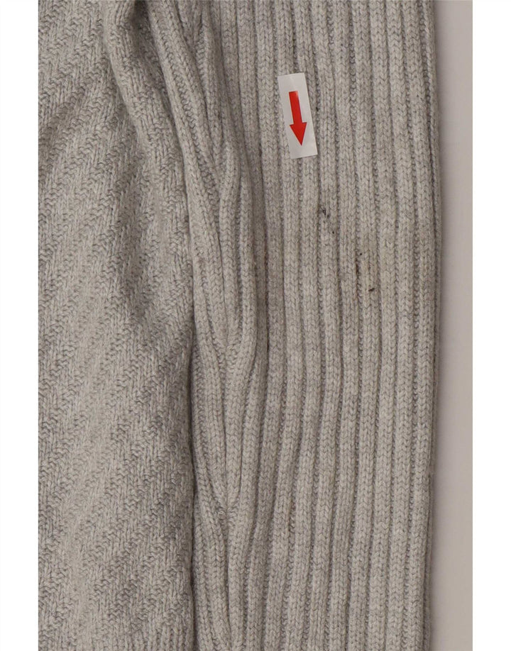 Marks & Spencer Suéter feminino Longline Open Cardigan Reino Unido 10 Pequeno Cinza