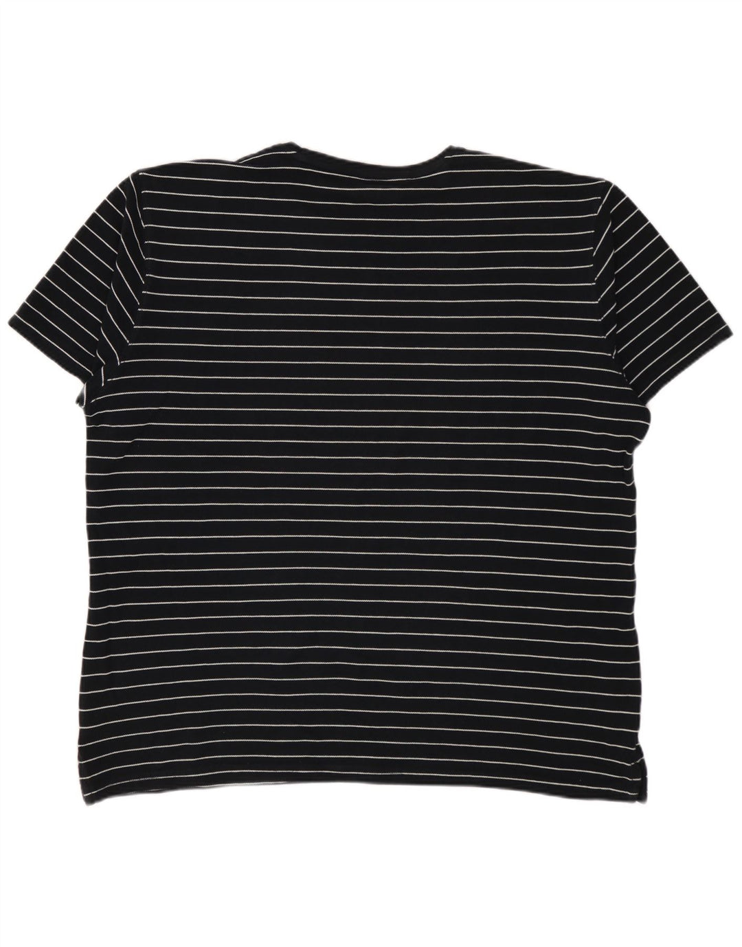 Camiseta masculina MASSIMO DUTTI XL preta listrada