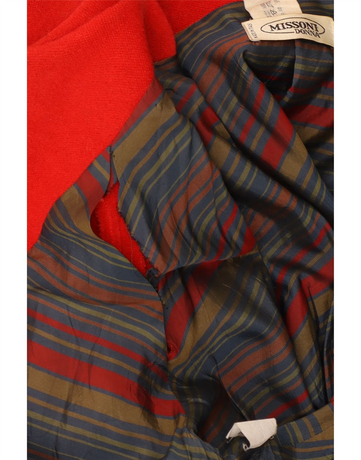 Sobretudo oversized feminino Missoni Reino Unido 12 lã vermelha média