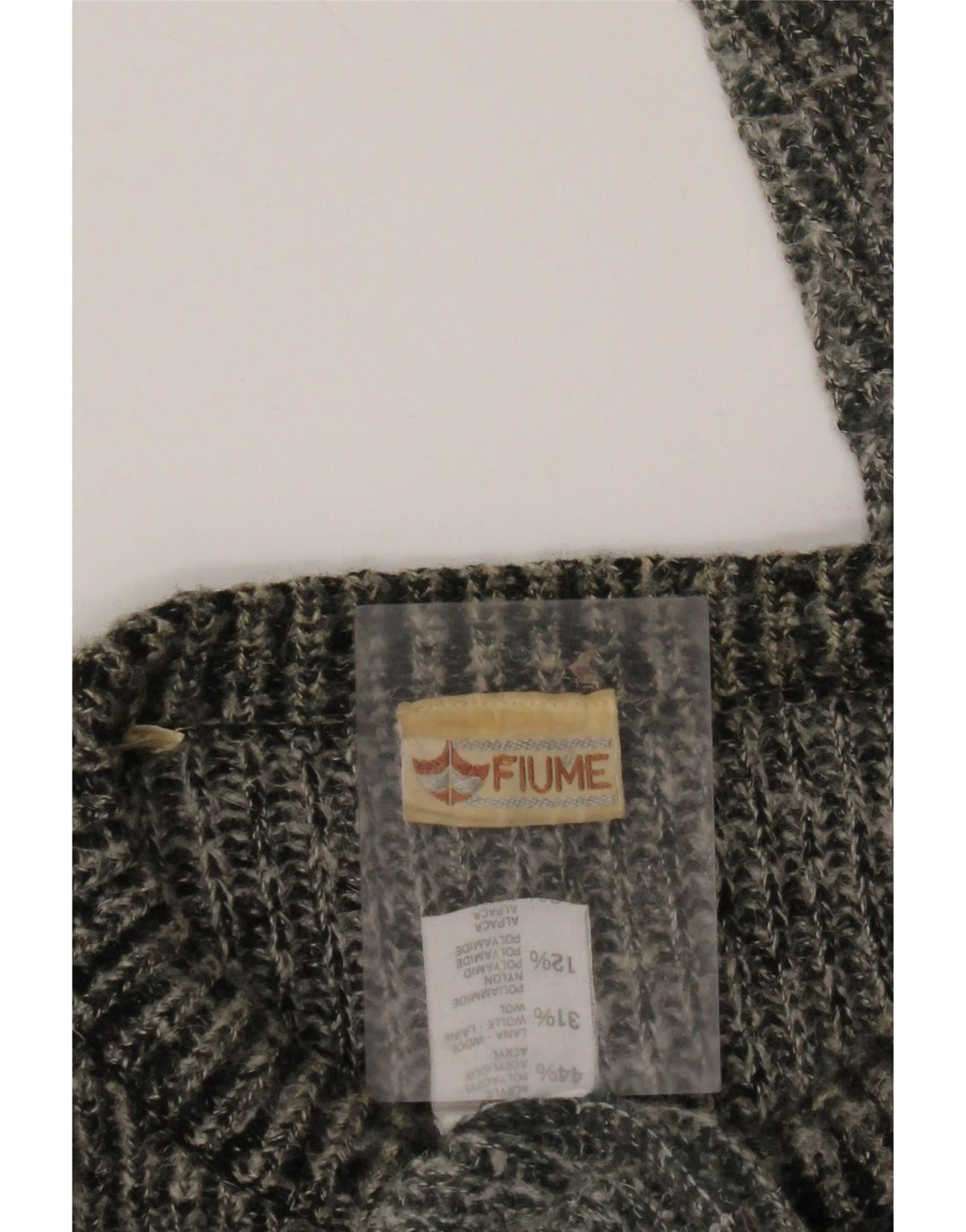 Suéter masculino FIUME com gola redonda 2XL cinza colorblock acrílico