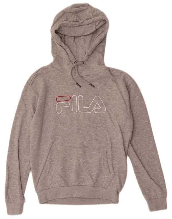 Fila Mens Graphic Hoodie Jumper XS Algodão Cinza
