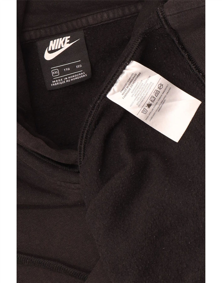 Nike Mens Hoodie Jumper 2XL Algodão Preto