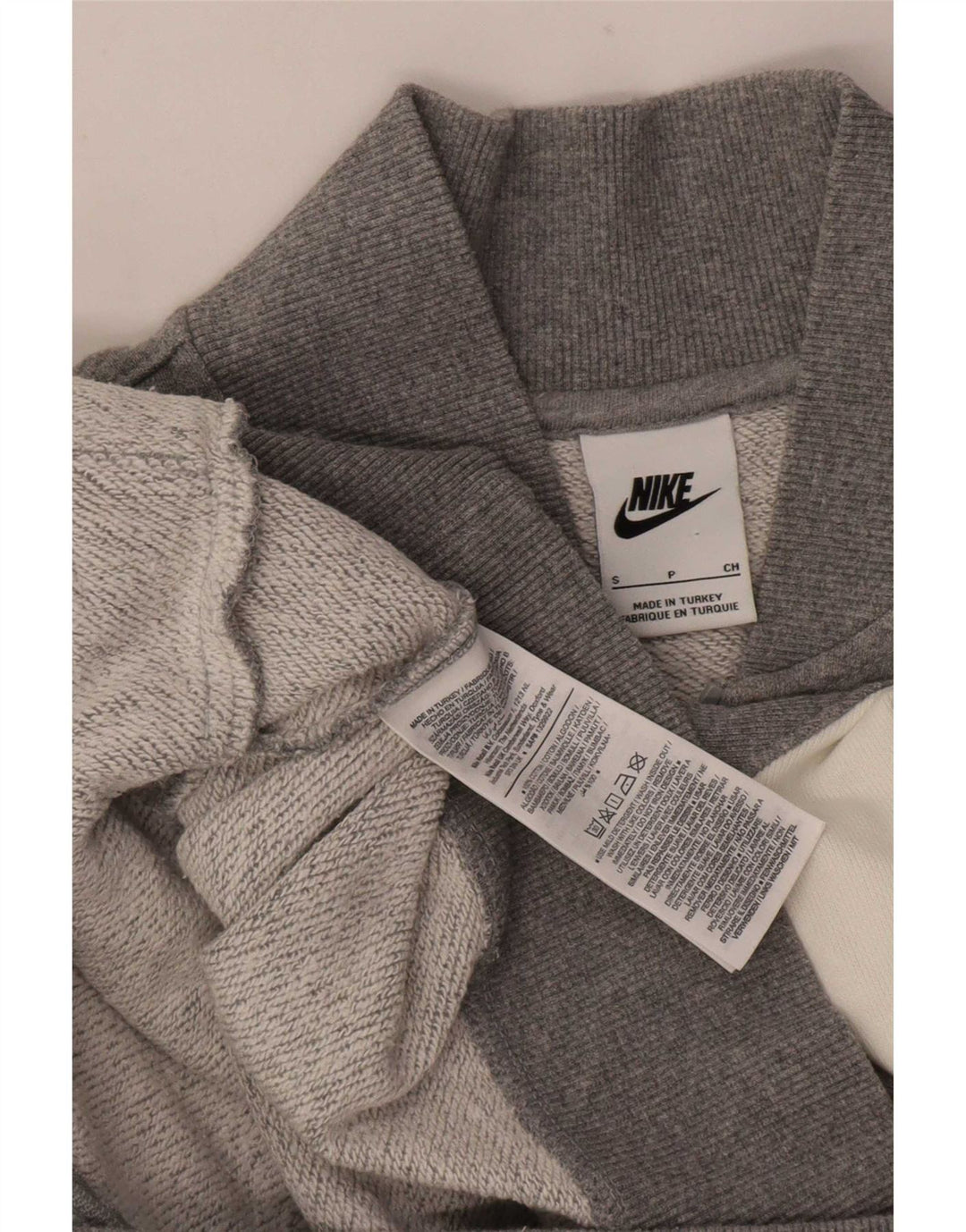 Jaqueta masculina Nike Graphic Tracksuit Top Pequeno Cinza Colorblock Algodão